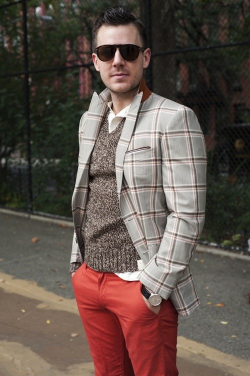 Windownpane jacket by Michael Andrews Bespoke (custom made, my own design). Jeans by Levis for Urban Outfitters (33). Henley and v-neck sweater by Ralph Lauren Denim & Supply (M). Shades by Persol. Watch and band by Montblanc. Boots by Scarpe di Bianco. Leather duffle bag by Lotuff & Clegg. Windownpane jacket by Michael Andrews Bespoke (custom made, my own design). Jeans by Levis for Urban Outfitters (33). Henley and v-neck sweater by Ralph Lauren Denim & Supply (M). Shades by Persol. Watch and band by Montblanc. Boots by Scarpe di Bianco. Leather duffle bag by Lotuff & Clegg.