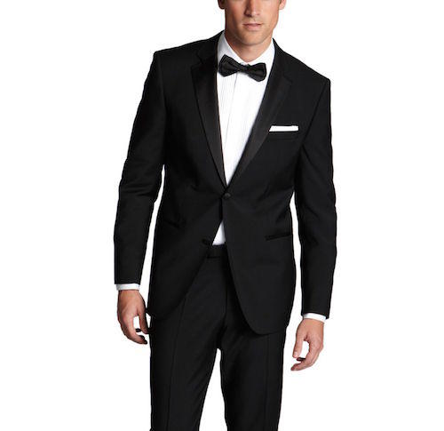 'Stars/Glamour ', Virgin Wool Notched Lapel Tuxedo by BOSS