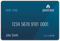 PlaneClear Debit Card